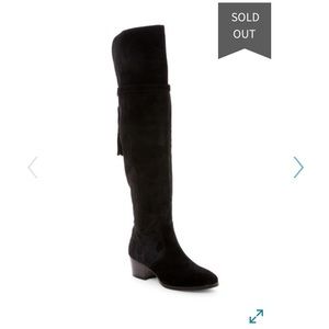 Frye Clara Tassel Suede Over The Knee Boot